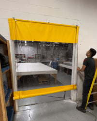 Industrial Roll Up Curtains - Vinyl Roll Up Curtains