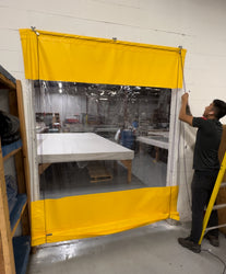 Industrial Roll Up Curtains - Vinyl Roll Up Curtains