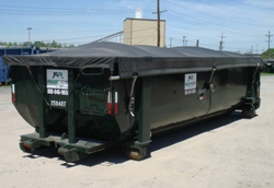 Dumpster Tarps Solid Vinyl & Mesh - Custom