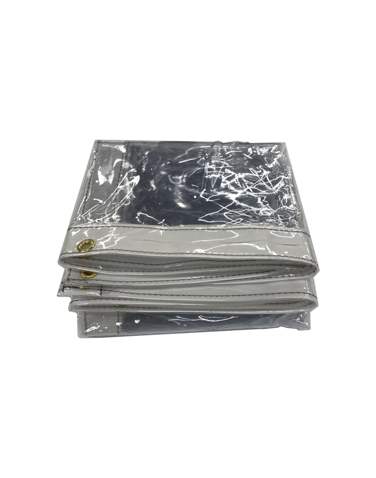 Custom Clear Vinyl Tarps with Grommets