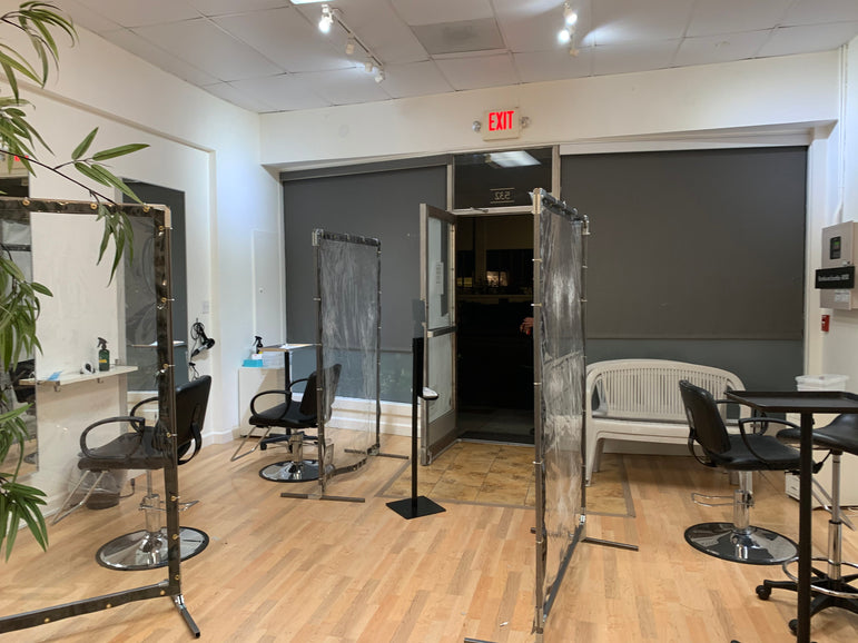 Clear Room Divider & Personal Safety Partition - Free Standing