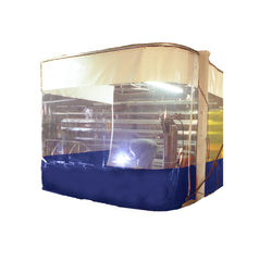 Industrial Curtains in multi sided cells for partitioning work areas