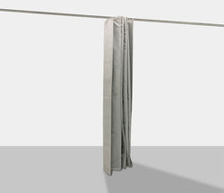 Retractable industrial soundproof curtains easily fold up with fan style