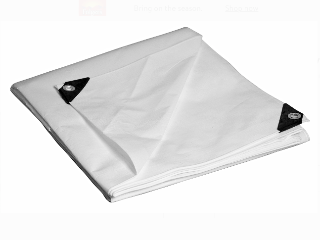 buy tarp White Poly Tarps, Medium Duty