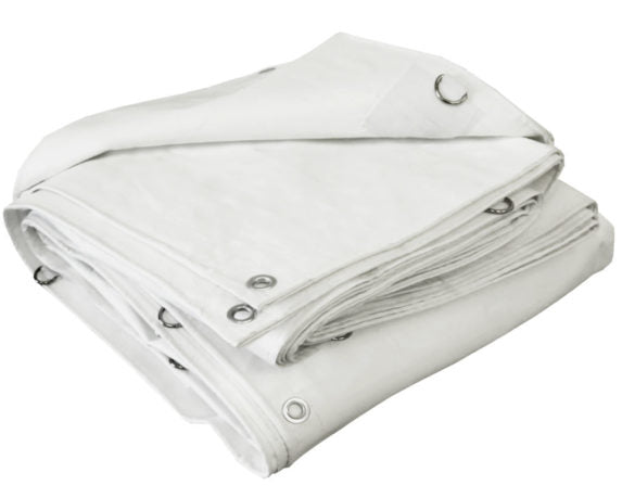 White Poly Tarps, Super Heavy Duty