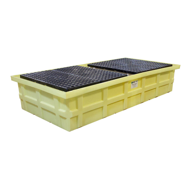 Low-Profile Double IBC Tote Spill Pallet