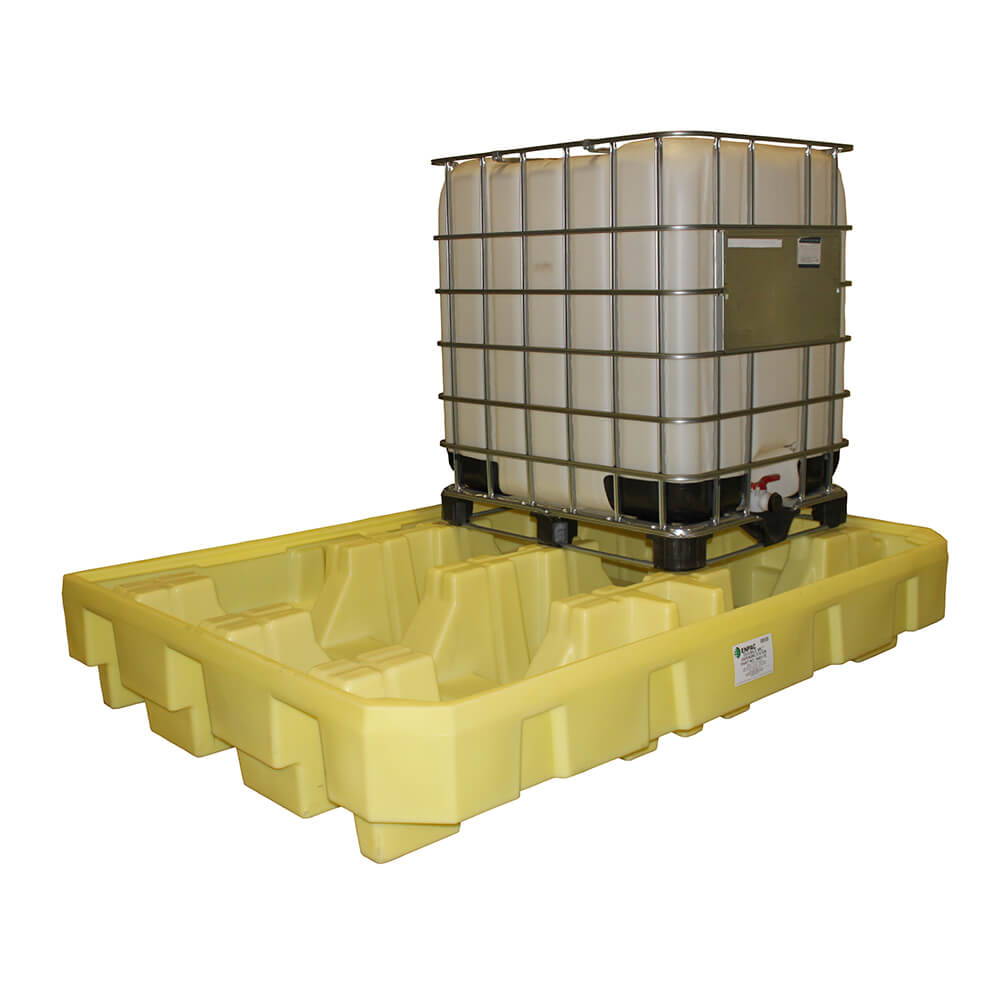 Paper Ibc Double Stack Low-Profile Double IBC Tote Spill Pallet