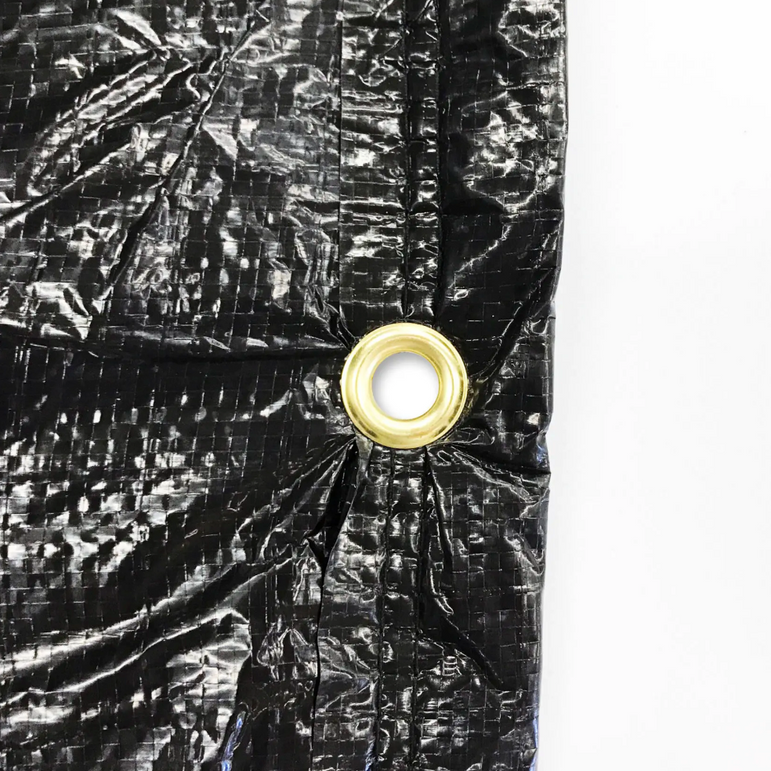 Cement Blanket Close up with brass grommets