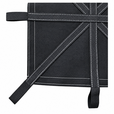 8 inch lifting hoop sewn into the webbing of a debris lifting tarp