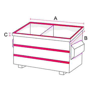 Dumpster Tarps Solid Vinyl & Mesh - Custom