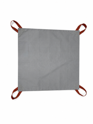Reusable EV car fire blanket made for deployment over electric vehicles