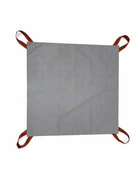 Reusable EV car fire blanket made for deployment over electric vehicles