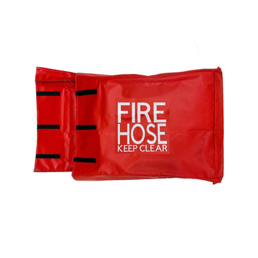 Fire Hose Hump Rack Cover - Back with Velcro Attachments.