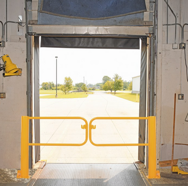 Dual Swivel Loading Dock Gates