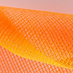 Orange PVC coated debris netting SBN-427 premium construction safety net NYC Local Law 61 compliant 