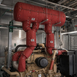 Removable insulation covers on steam line valves and flanges in plant