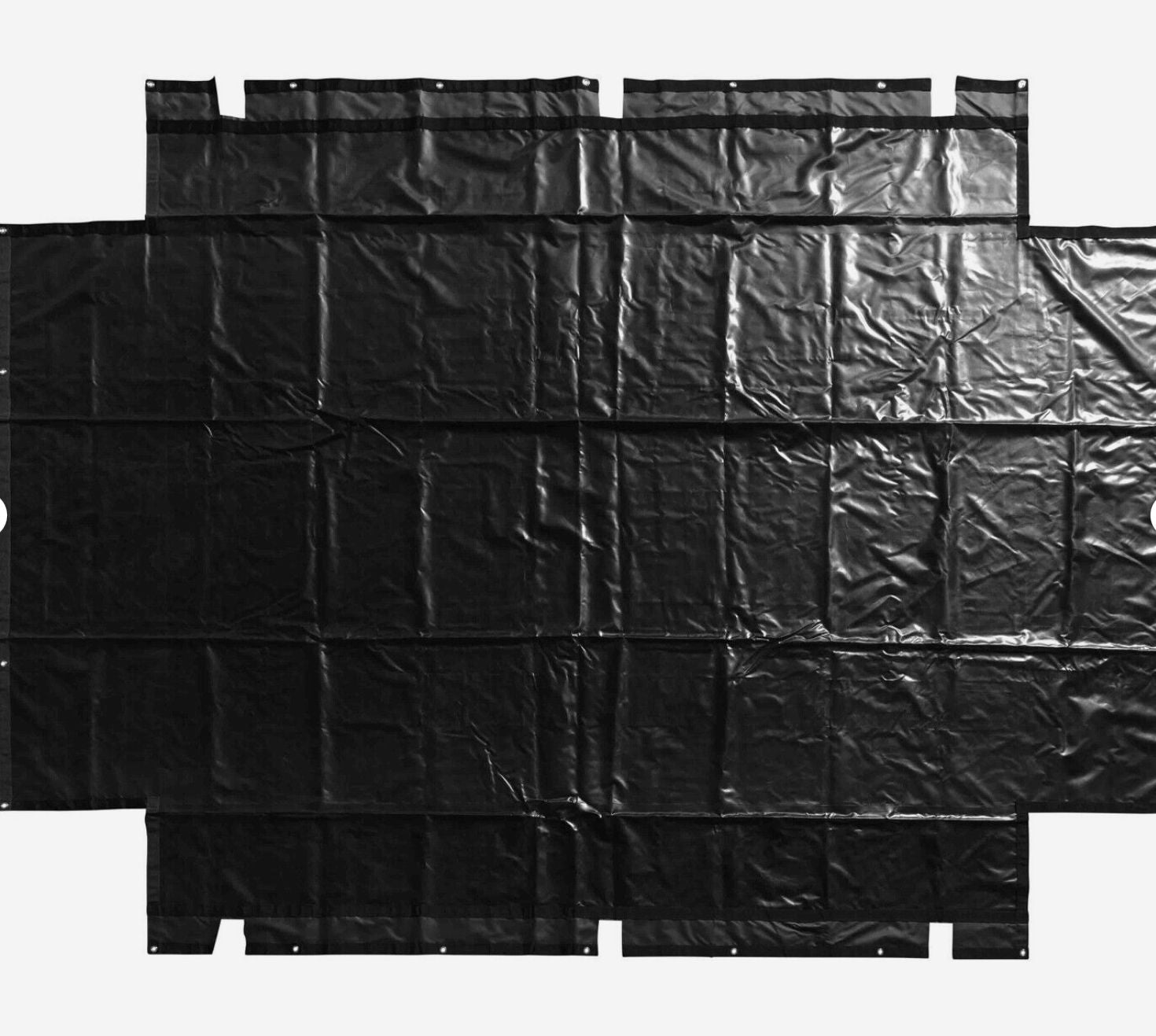 up roll tarp black Roll Off Dumpster Tarps & Covers