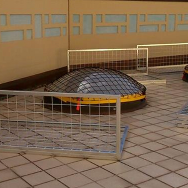 Skylight Safety Net From Strong Man
