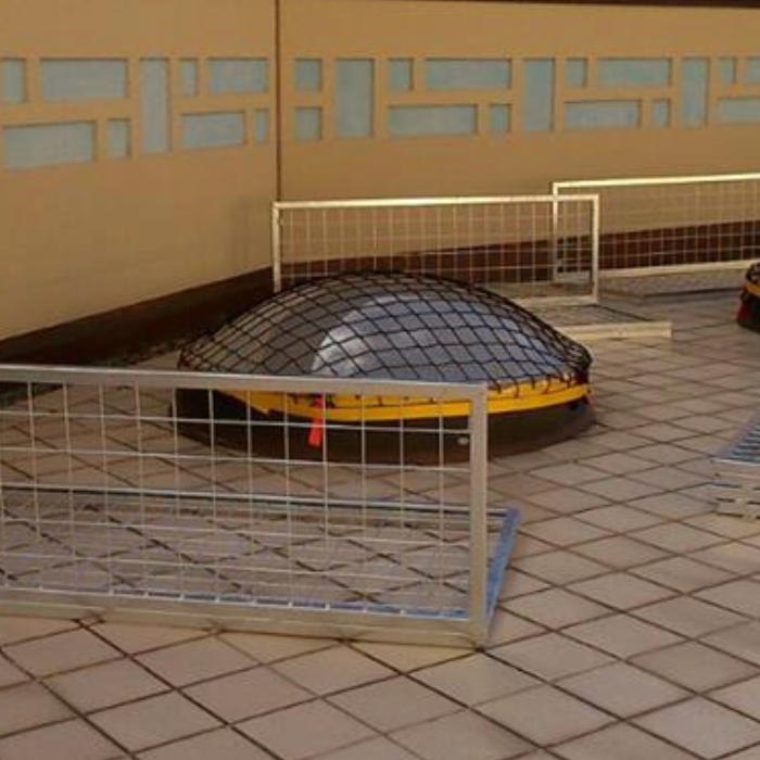 Skylight Safety Net From Strong Man