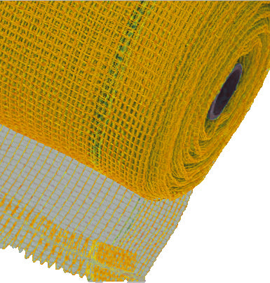 Yellow Construction Safety Netting  Fire Retardant 4' x 150'