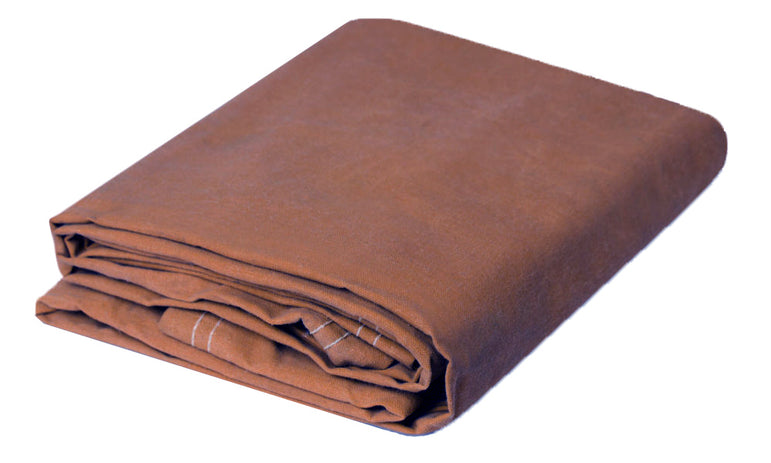 Brown Water Resistant Canvas Tarps - 16 ' x 20' - 12 oz