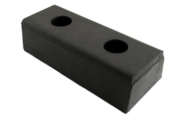 Vestil Molded Rubber Bumper (Qty of 4) - W - 10 in x H - 4-1/2 in x D - 3 in - Model DBE-10-4