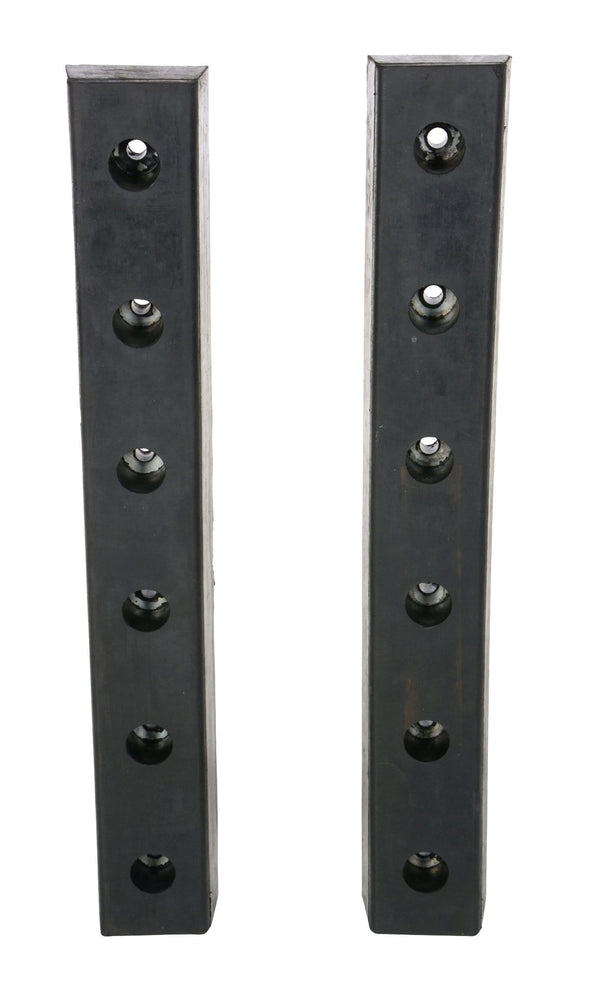 Vestil Molded Rubber Bumper (Qty of 2) - W - 30 in x H - 4-1/2 in x D - 3 in - Model DBE-30-2