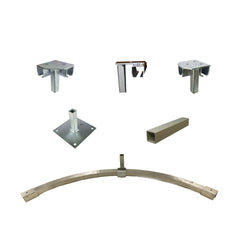 Industrial Curtain Track Hardware - Floor Mount