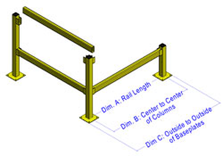 Lift Out Guard Rails - Modular