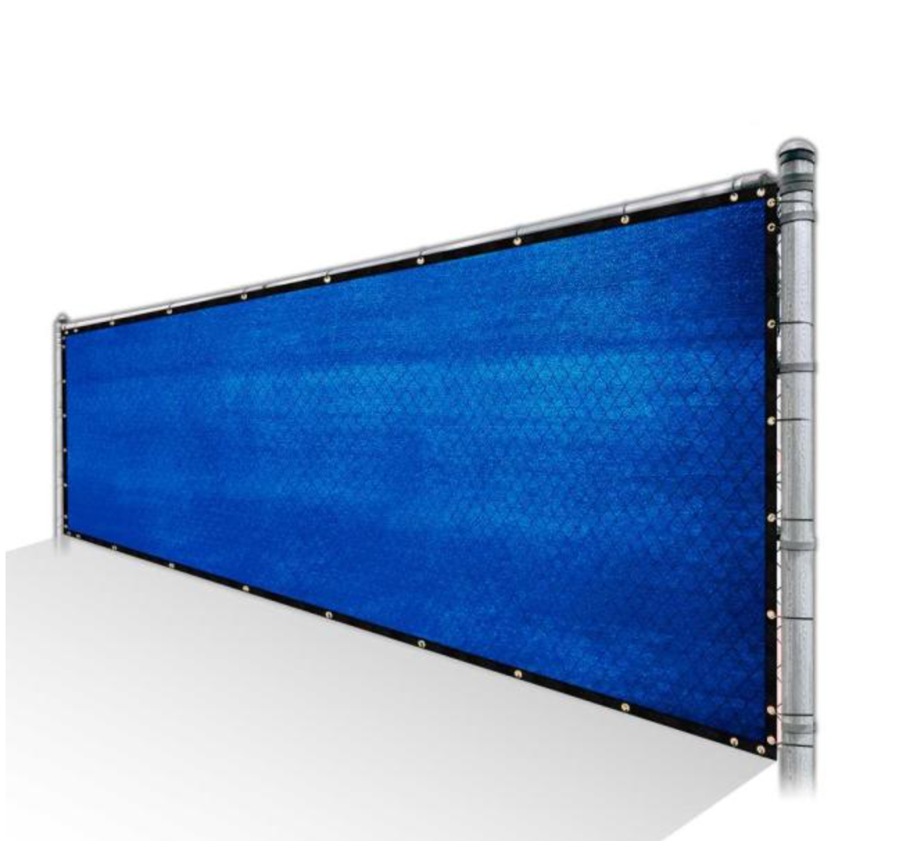 Privacy Fence Screen 85% Shade - Blue Mesh Fabric