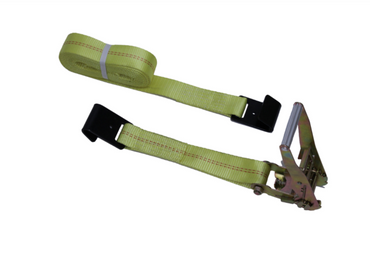 Heavy Duty Ratchet Straps w/ J Hooks -  4 in - Long Handles