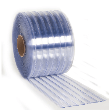 Vinyl Door Strip Rolls in Ribbed Style