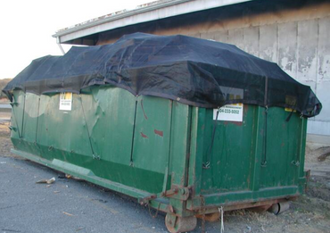 Mesh Dumpster Cover Tarp with Straps