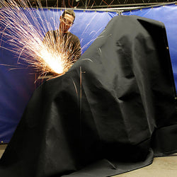 Welding Blankets - Acrylic Coated Fiberglass - Slag Shield - Black 28 oz