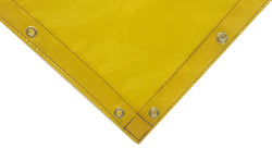 Welding Screens & Frame, Transparent 14 Mil Yellow, Heavy Duty, See-Thru Weld Screens