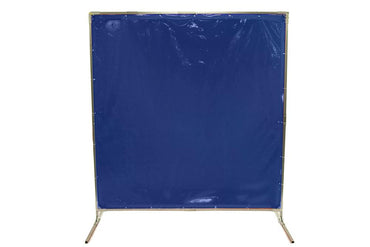 Welding Screens & Frame, Transparent 14 Mil Blue, See-Thru Weld Screens