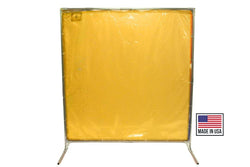 Yellow Portable Welding Screens Made in the USA