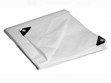 White Poly Tarps Medium Duty - Flame Retardant